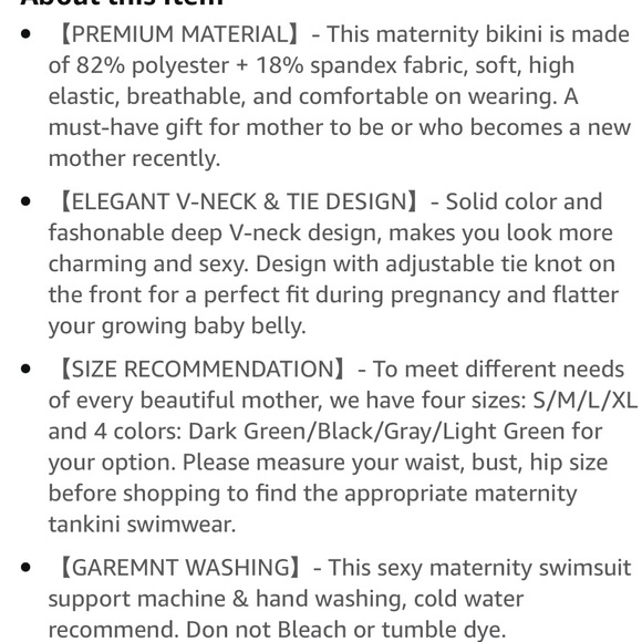 96. Pregnancy beach swim suit size M - Picture 9 of 10